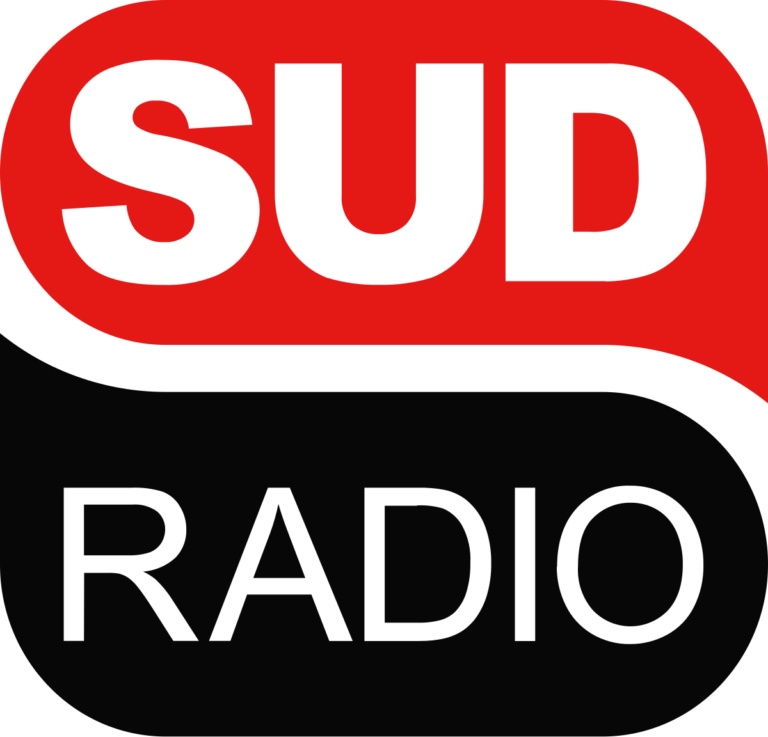 Logo rouge et noir de l'émission Sud Radio