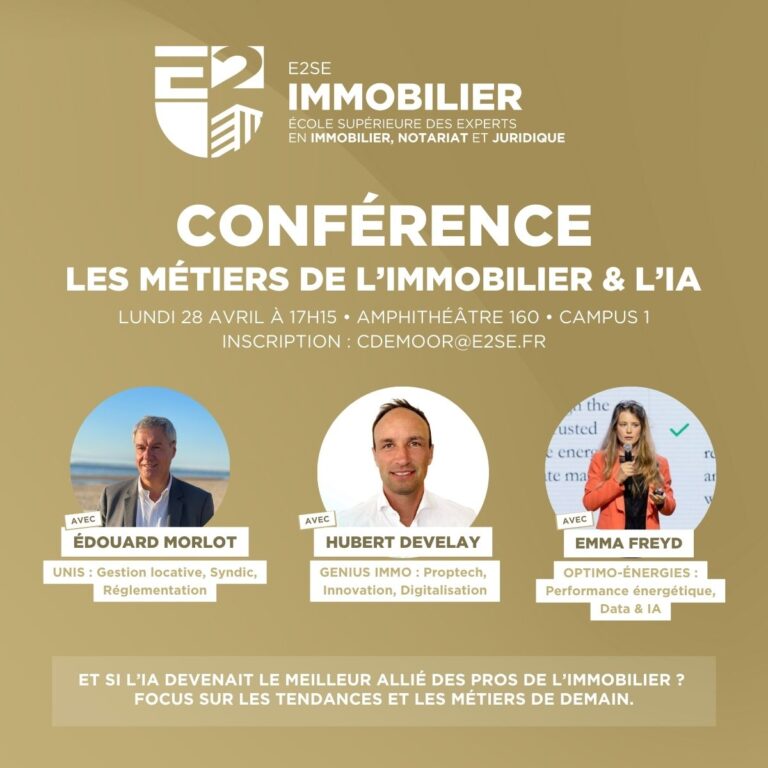 Affiche présentant les 3 intervenants de la conférence