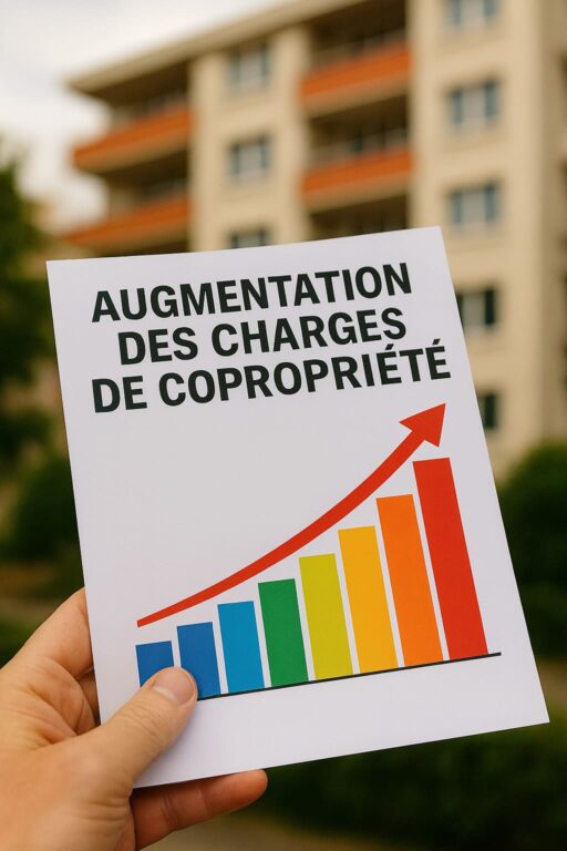 Image d'un document montrant l'augmentation des charges de copro