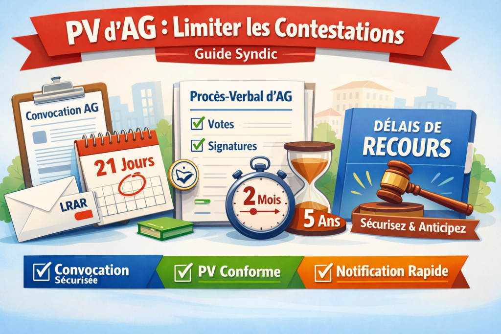 Liste des dates clés pour les PV d'AG syndics