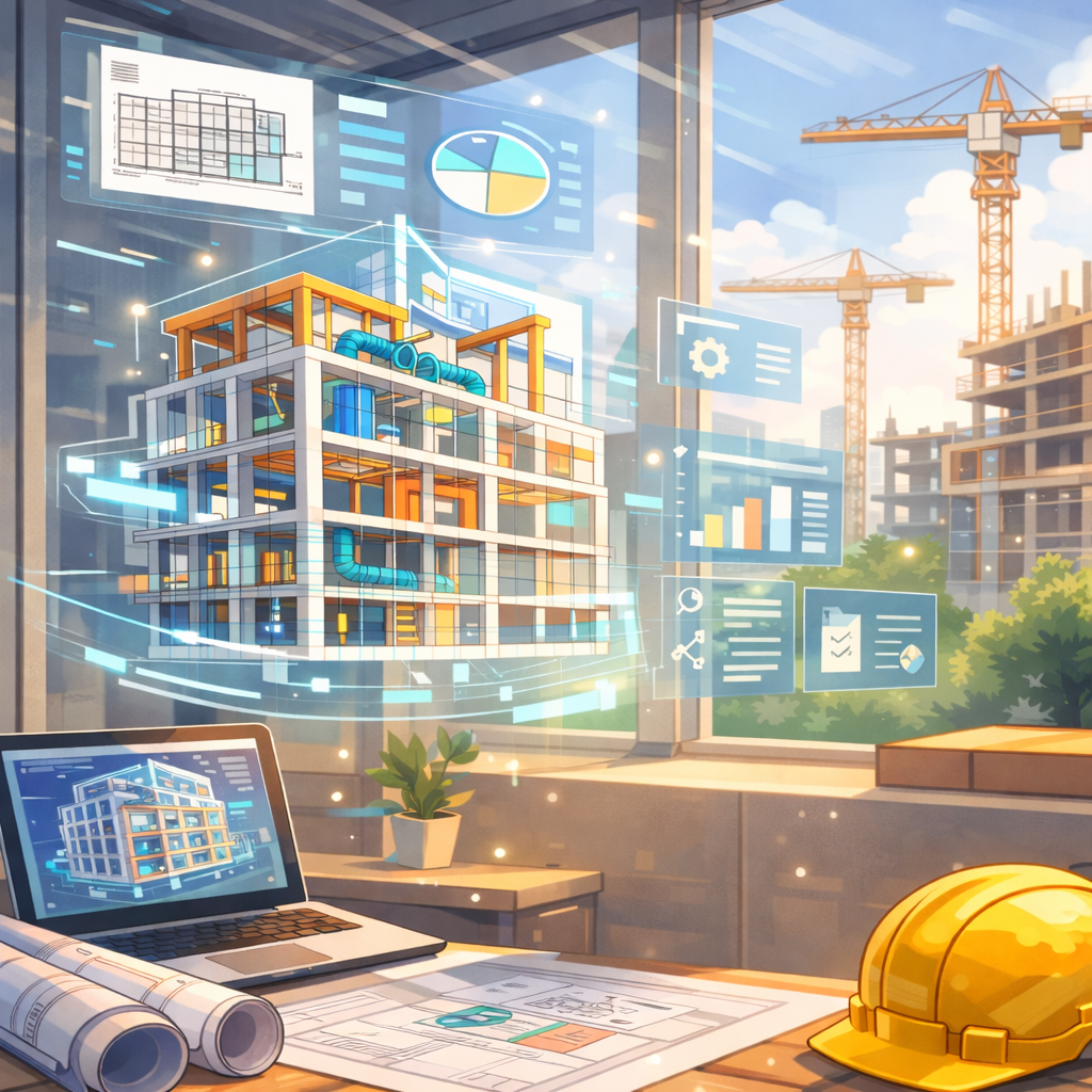 Illustration d'un BIM d'immeuble