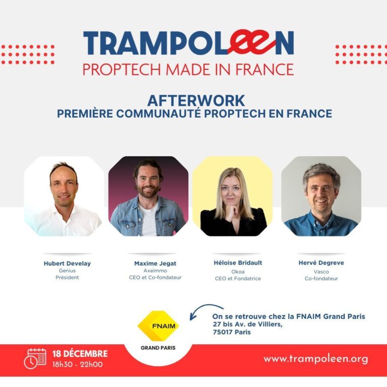 Affiche d'invitation à l'évènement de l'association Trampoleen