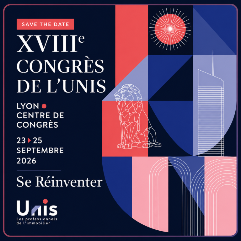 Affiche officielle du Congrès de l'UNIS 2026 avec la date et le lieu