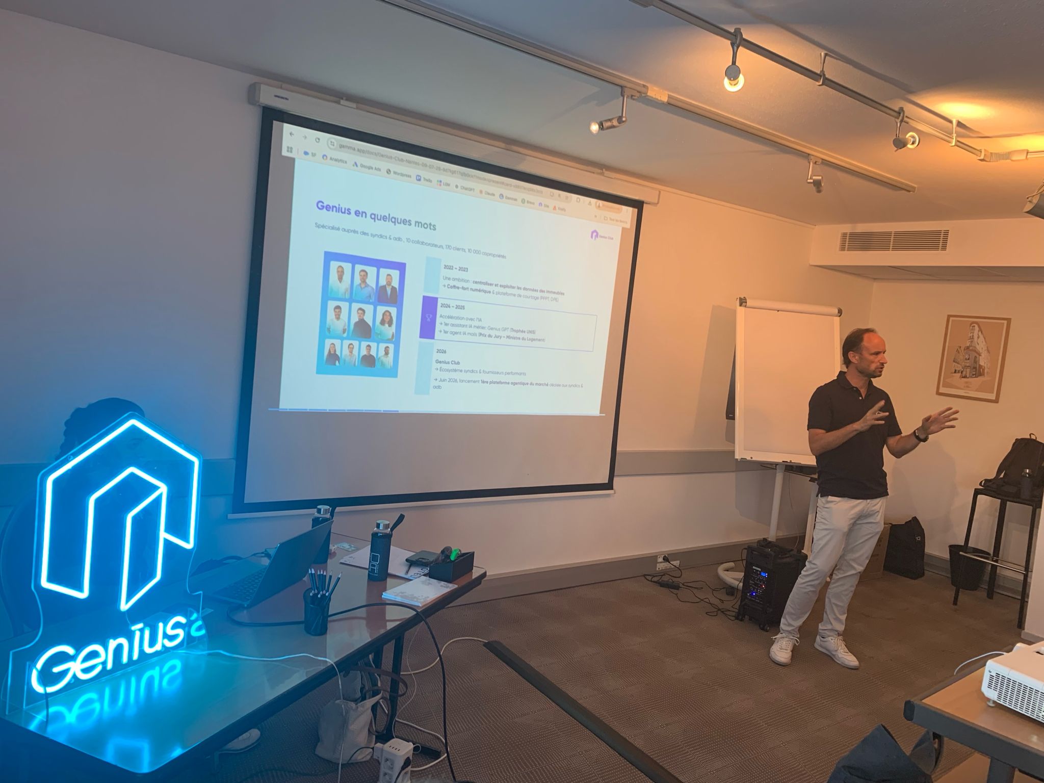 Les participants réunis lors du Genius Club de Nantes