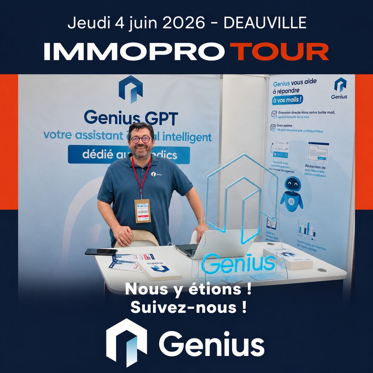 Le stand Genius à l'ImmoPro Tour de Deauville