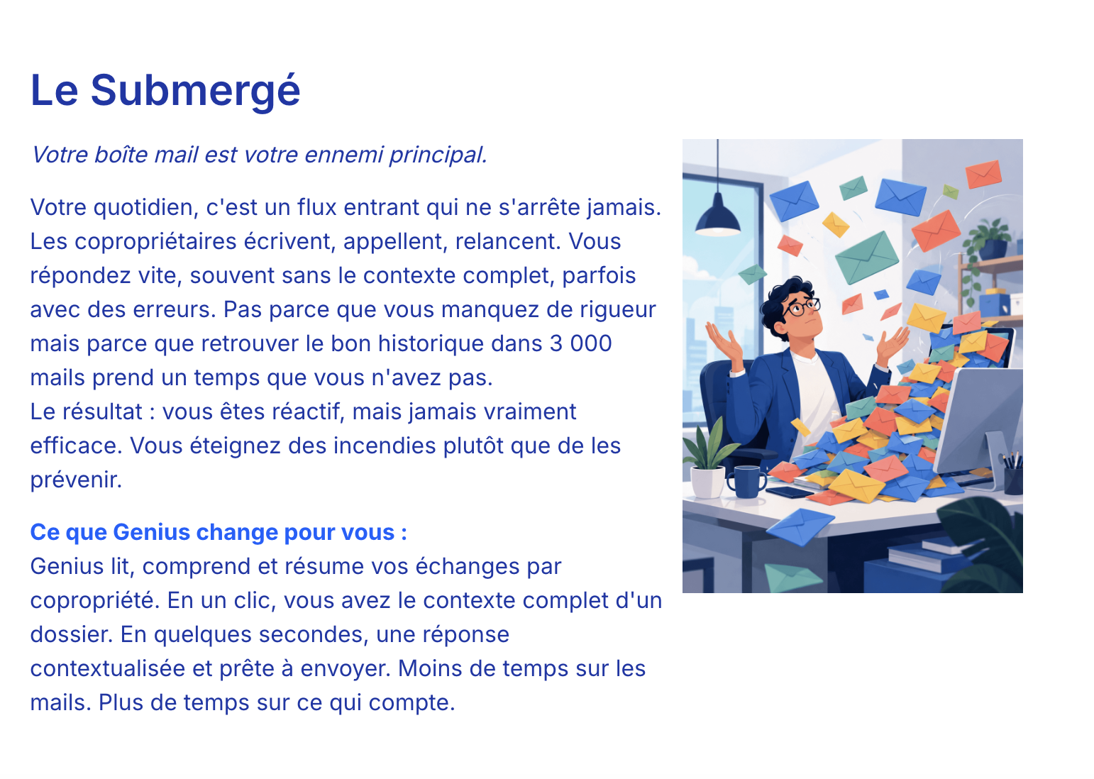 Illustration du questionnaire destiné aux gestionnaires et aux dirigeants