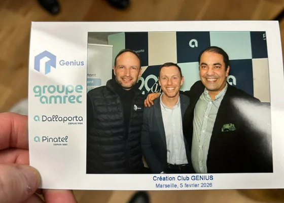 Photo souvenir de la création du Club Genius Marseille, le 5 février 2026